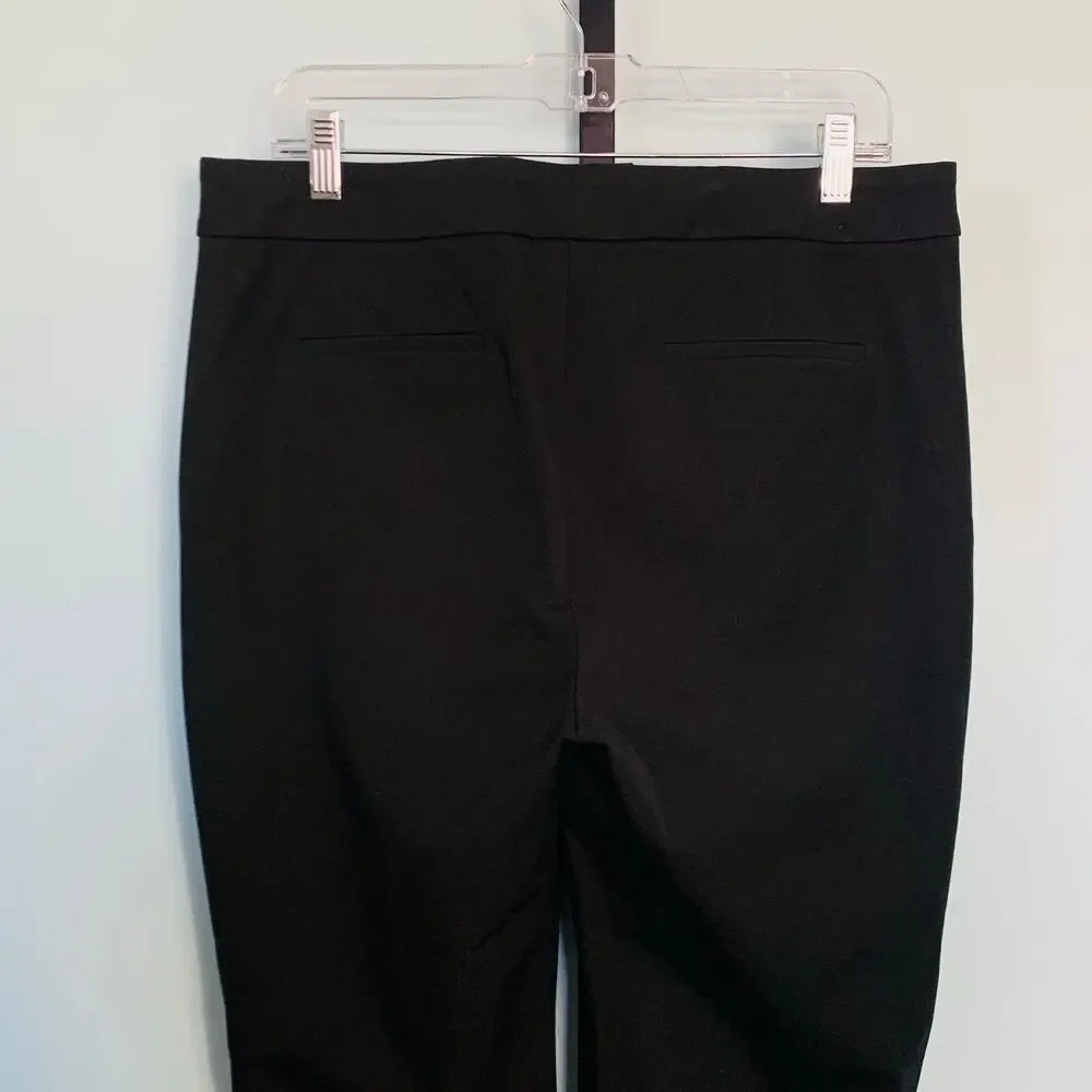 NWT J. Crew Factory Black Kelsey Flare Pant Size 12 - Picture 7 of 9
